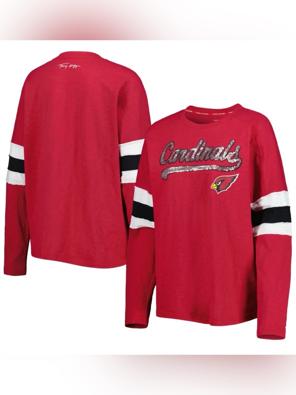 Arizona Cardinals Tommy Hilfiger Women's Justine Long Sleeve Tunic T-Shirt